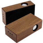 Parlante Grande Inducción Madera Nogal