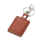 Llavero Simil Cuero Café